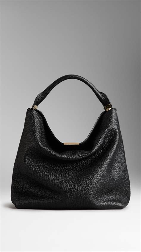 medium leather hobo bag burberry|burberry hobo bag leather.